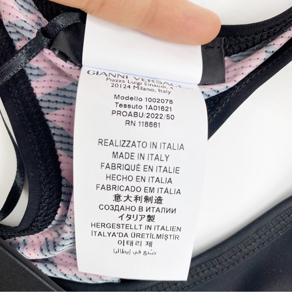 NEW Versace Size 2/ US Small Greca Signature Accent Sports Bra - Picture 6 of 6